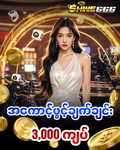 shwe666 အကောင့်ဖွင့်ဖရီး 3,000ကျပ်