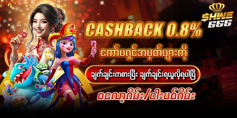 cashback 0.8 % 